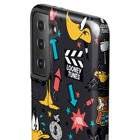 Looney Tunes Daffy Duck Patches Galaxy S21 FE Pro Case