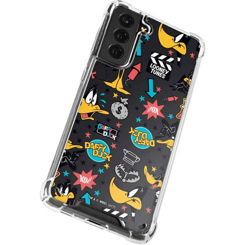 Looney Tunes Daffy Duck Patches Galaxy S21 Plus 5G Clear Case