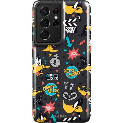 Looney Tunes Daffy Duck Patches Galaxy S21 Ultra 5G Pro Case