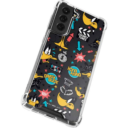 Looney Tunes Daffy Duck Patches Galaxy S22 Plus Clear Case