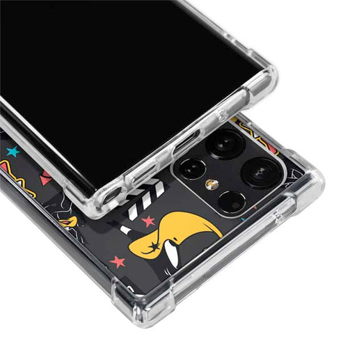 Looney Tunes Daffy Duck Patches Galaxy S22 Ultra Clear Case