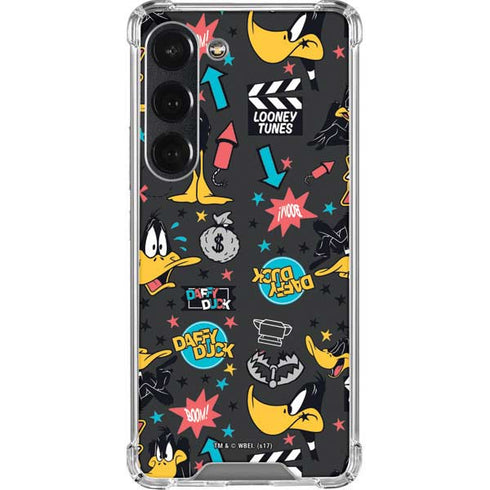 Looney Tunes Daffy Duck Patches Galaxy S23 Clear Case