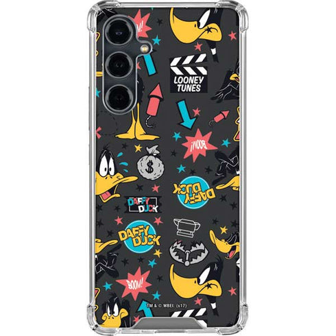 Looney Tunes Daffy Duck Patches Galaxy S23 FE Clear Case