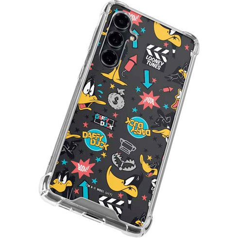 Looney Tunes Daffy Duck Patches Galaxy S23 FE Clear Case