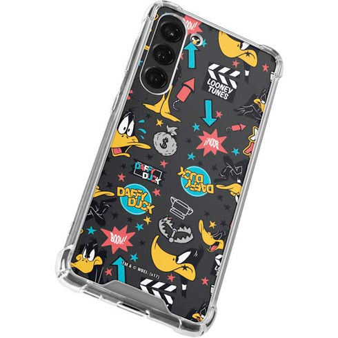 Looney Tunes Daffy Duck Patches Galaxy S23 Plus Clear Case