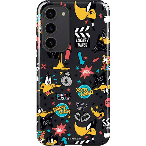 Looney Tunes Daffy Duck Patches Galaxy S23 Plus Pro Case