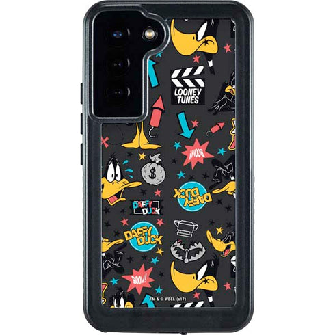 Looney Tunes Daffy Duck Patches Galaxy S23 Plus Waterproof Case