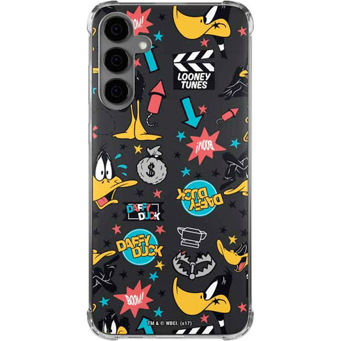 Looney Tunes Daffy Duck Patches Galaxy S24 Plus Clear Case