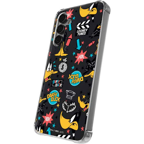 Looney Tunes Daffy Duck Patches Galaxy S24 Plus Clear Case