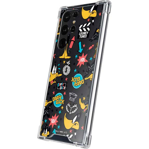 Looney Tunes Daffy Duck Patches Galaxy S24 Ultra Clear Case