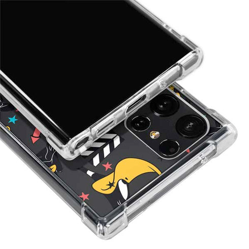 Looney Tunes Daffy Duck Patches Galaxy S24 Ultra Clear Case