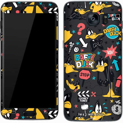 Looney Tunes Daffy Duck Patches Galaxy S7 Skin