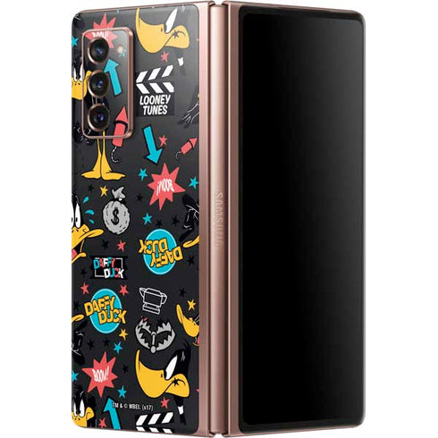 Looney Tunes Daffy Duck Patches Galaxy Z Fold2 5G Skin