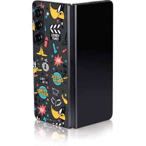 Looney Tunes Daffy Duck Patches Galaxy Z Fold5 5G Skin
