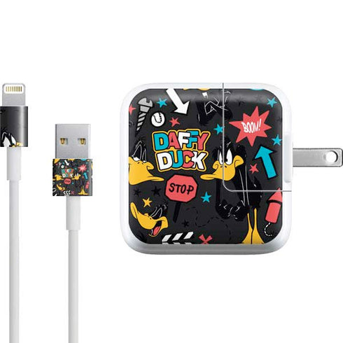 Looney Tunes Daffy Duck Patches iPad Charger (10W USB) Skin