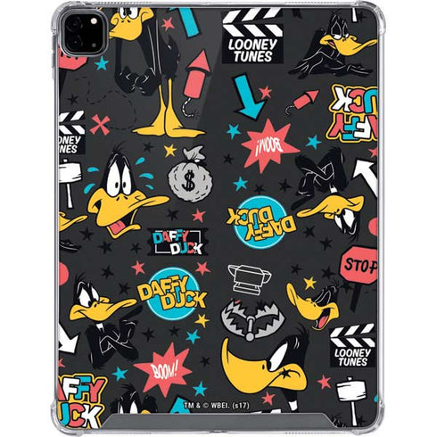 Looney Tunes Daffy Duck Patches iPad Pro 12.9in (2020) Clear Case