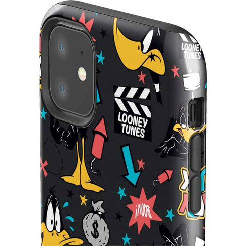 Looney Tunes Daffy Duck Patches iPhone 11 Impact Case