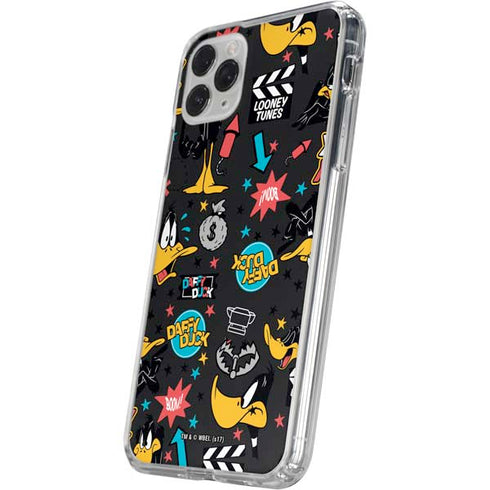 Looney Tunes Daffy Duck Patches iPhone 11 Pro Clear Case