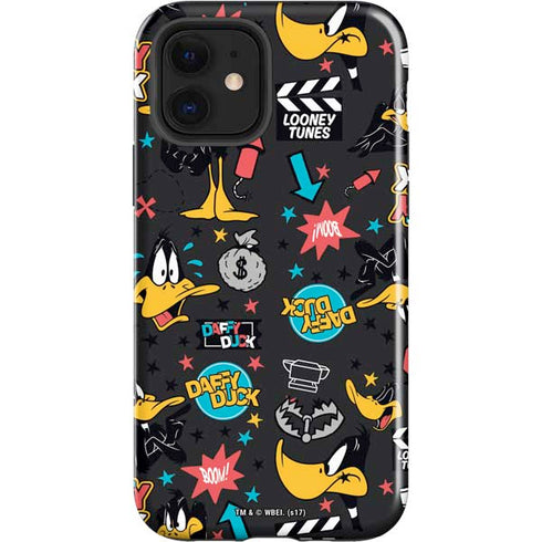 Looney Tunes Daffy Duck Patches iPhone 12 Impact Case