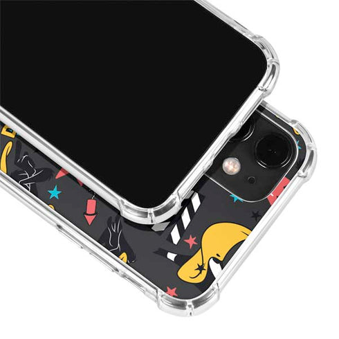 Looney Tunes Daffy Duck Patches iPhone 12 Mini Clear Case