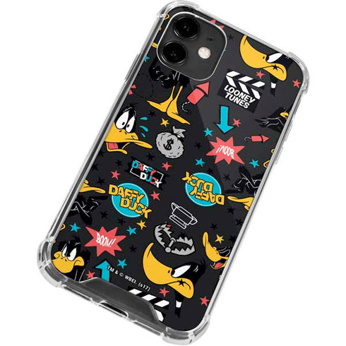 Looney Tunes Daffy Duck Patches iPhone 12 Mini Clear Case
