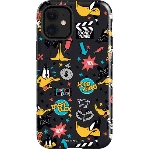 Looney Tunes Daffy Duck Patches iPhone 12 Mini Impact Case