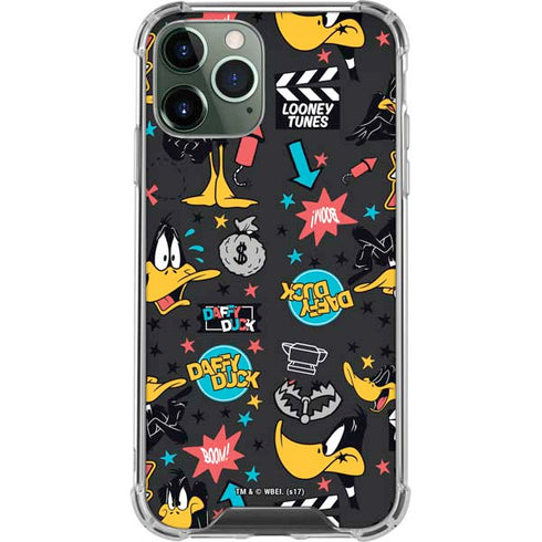 Looney Tunes Daffy Duck Patches iPhone 12 Pro Clear Case