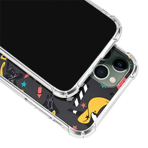 Looney Tunes Daffy Duck Patches iPhone 12 Pro Clear Case