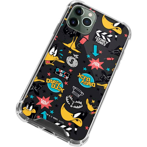 Looney Tunes Daffy Duck Patches iPhone 12 Pro Clear Case