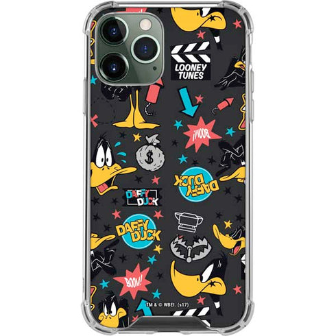 Looney Tunes Daffy Duck Patches iPhone 12 Pro Max Clear Case