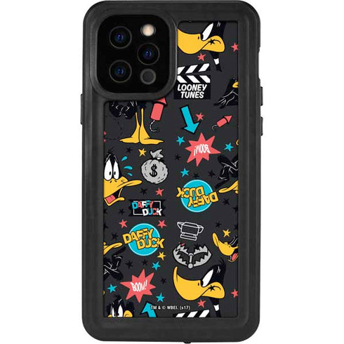 Looney Tunes Daffy Duck Patches iPhone 12 Pro Waterproof Case