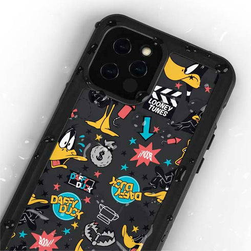 Looney Tunes Daffy Duck Patches iPhone 12 Pro Waterproof Case