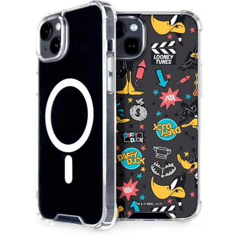 Looney Tunes Daffy Duck Patches iPhone 15 Plus MagSafe Case