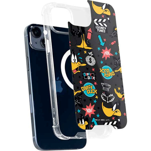 Looney Tunes Daffy Duck Patches iPhone 15 Plus MagSafe Case