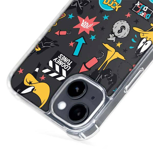 Looney Tunes Daffy Duck Patches iPhone 15 Plus MagSafe Case