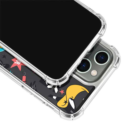 Looney Tunes Daffy Duck Patches iPhone 14 Pro Clear Case