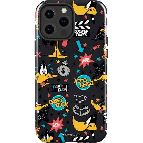Looney Tunes Daffy Duck Patches iPhone 15 Pro Max Impact Case