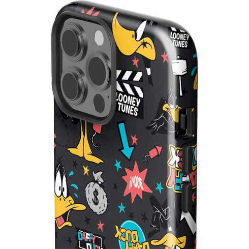Looney Tunes Daffy Duck Patches iPhone 15 Pro Max Impact Case