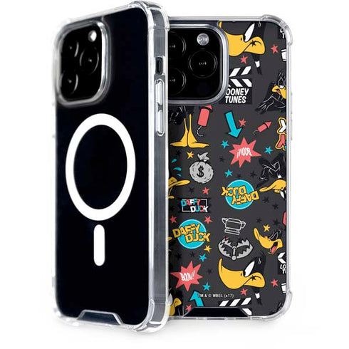 Looney Tunes Daffy Duck Patches iPhone 14 Pro Max MagSafe Case