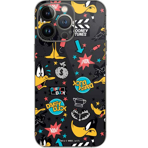 Looney Tunes Daffy Duck Patches iPhone 14 Pro Skin