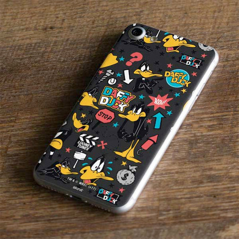Looney Tunes Daffy Duck Patches iPhone 8 Skin
