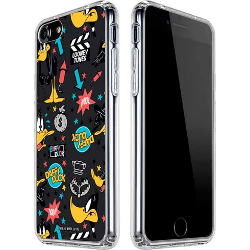 Looney Tunes Daffy Duck Patches iPhone SE (2nd & 3rd Gen) Clear Case