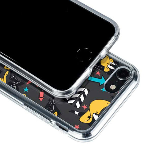 Looney Tunes Daffy Duck Patches iPhone SE (2nd & 3rd Gen) Clear Case