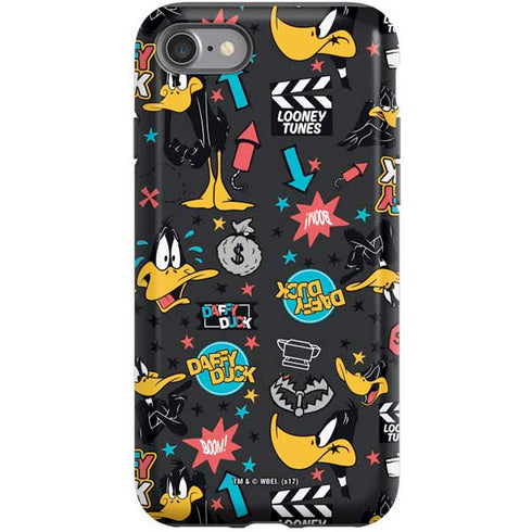 Looney Tunes Daffy Duck Patches iPhone SE (2nd & 3rd Gen) Pro Case