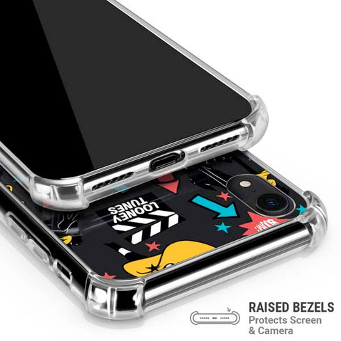 Looney Tunes Daffy Duck Patches iPhone XR Clear Case