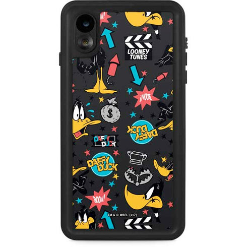 Looney Tunes Daffy Duck Patches iPhone XR Waterproof Case