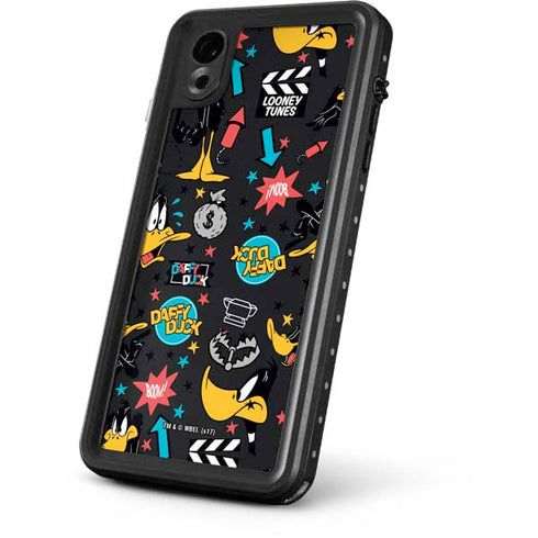 Looney Tunes Daffy Duck Patches iPhone XR Waterproof Case