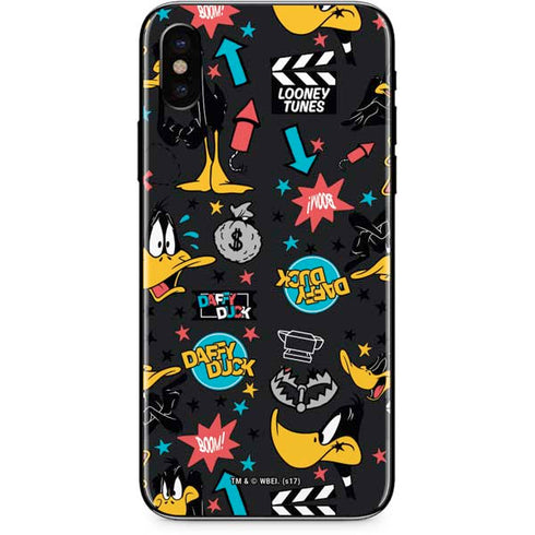 Looney Tunes Daffy Duck Patches iPhone XS Max Skin