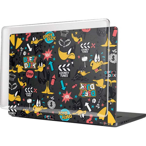 Looney Tunes Daffy Duck Patches MacBook Pro 16in (2021-25) Case plus Skin