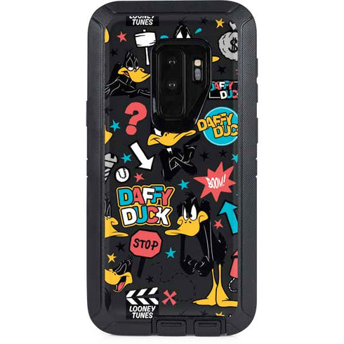 Looney Tunes Daffy Duck Patches Otterbox Defender Galaxy Skin